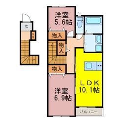 グローリィ・ヒルズ　Ｍの物件間取画像